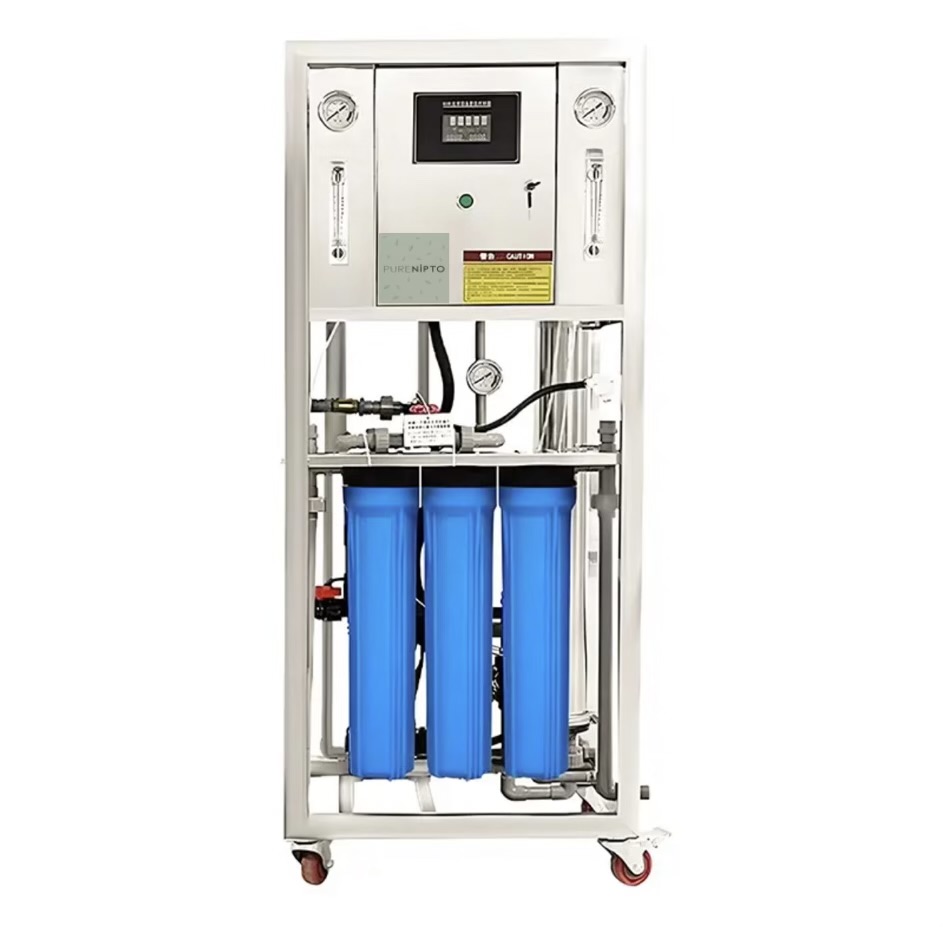 Βιομηχανική Αντίστροφη Όσμωση για Υφάλμυρο Νερό με Αντικαθαλωτικό Σύστημα 1.200 λίτρα / ώρα (27 m3/d)